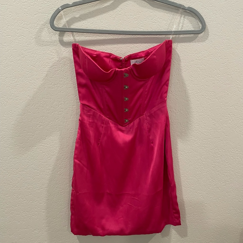 OH POLLY PINK MINI DRESS